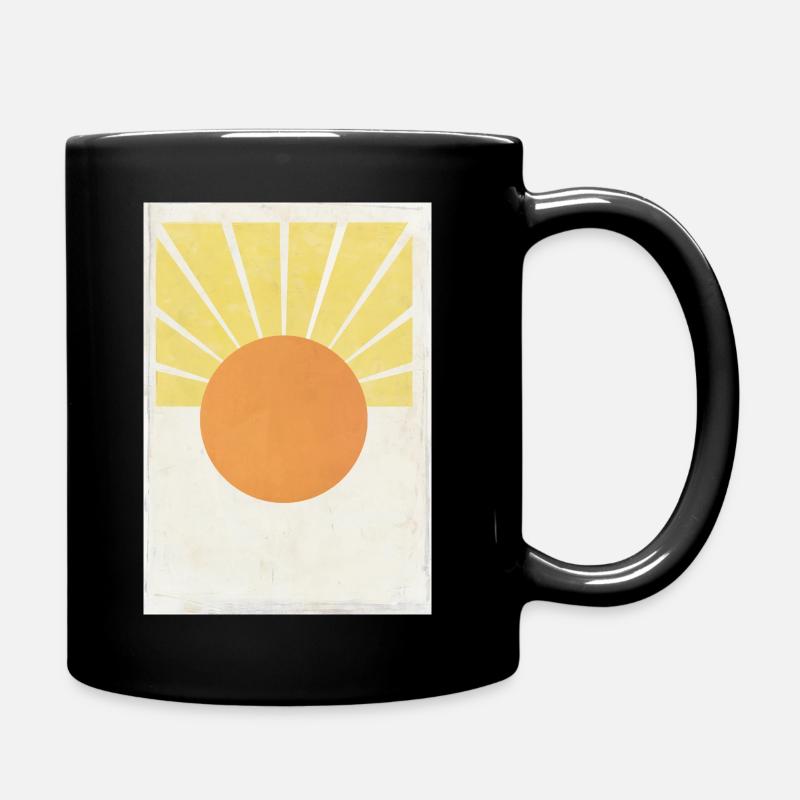 Sonne - Tasse einfarbig - Schwarz