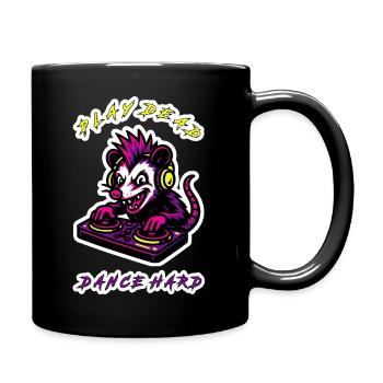 Play Dead Dance Hard Rat DJ - Full Colour Mug - black - Right