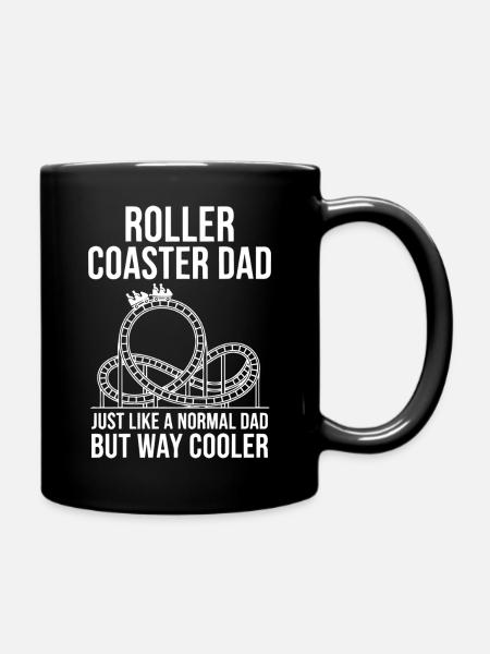 Dad Roller Coaster | A cooler Carreéman dad - Full Colour Mug - black