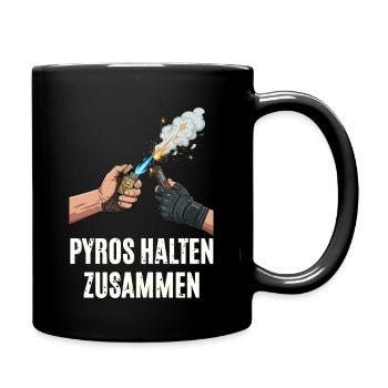 Pyros Halten Zusammen - Tasse einfarbig - Schwarz - Rechts