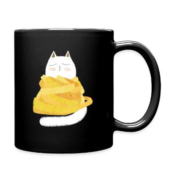 Tagliatelle Cat - Mug uni - noir - Droite