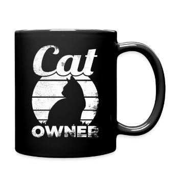 Propriétaires de chats - Mug uni - noir - Droite