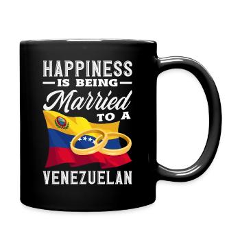 Venezuela Flagge Stolz & Heimat Venezuela - Tasse einfarbig - Schwarz - Rechts