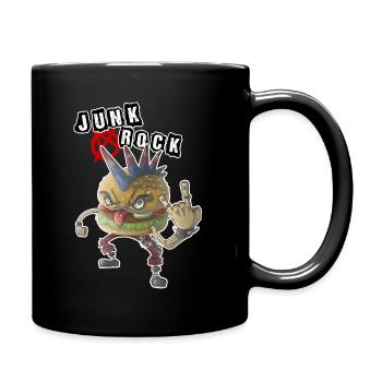 Junk Rock - Tasse einfarbig - Schwarz - Rechts