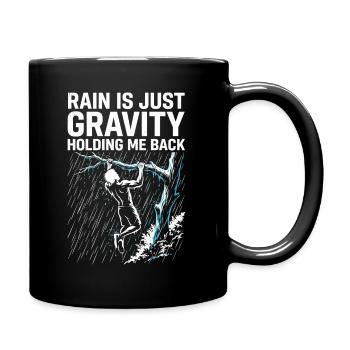 Calisthenics And Rain - Tasse einfarbig - Schwarz - Rechts