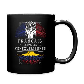 Francais De Racines Venezueliennes T-Shirt Cade... - Mug uni - noir - Droite
