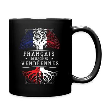 Francais De Racines Vendeennes T-Shirt Cadeau H... - Mug uni - noir - Droite