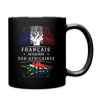 Francais De Racines Sud Africaines T-Shirt Cade... - Mug uni - noir - Droite