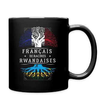 Francais De Racines Rwandaises T-Shirt Cadeau H... - Mug uni - noir - Droite