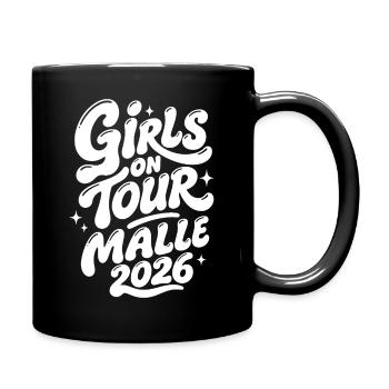 Malle 2026 Filles en tournée - Mug uni - noir - Droite