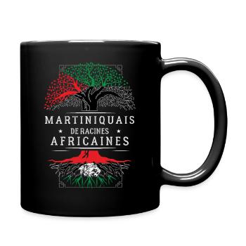 Martiniquais De Racines Africaines T-Shirt Cade... - Mug uni - noir - Droite
