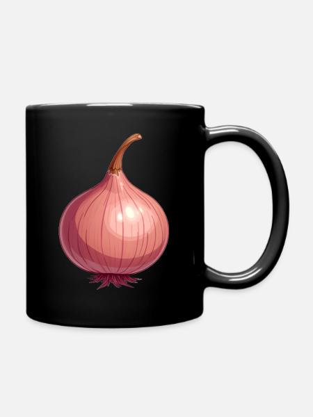 Zwiebel - Tasse einfarbig - Schwarz