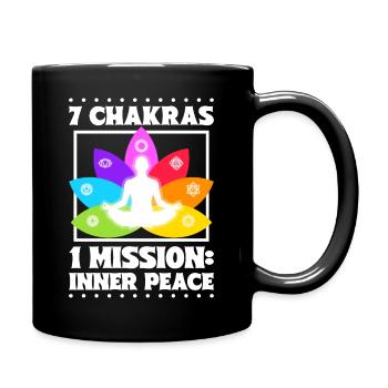 7 Chakras – Inner Peace - Full Colour Mug - black - Right