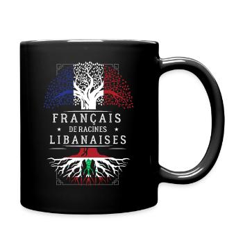 Francais De Racines Libanaises T-Shirt Cadeau H... - Mug uni - noir - Droite