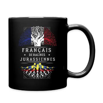 Francais De Racines Jurassiennes T-Shirt Cadeau... - Mug uni - noir - Droite