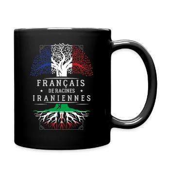 Francais De Racines Iraniennes T-Shirt Cadeau H... - Mug uni - noir - Droite
