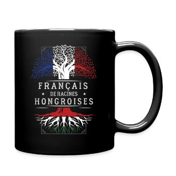 Francais De Racines Hongroises T-Shirt Cadeau H... - Mug uni - noir - Droite