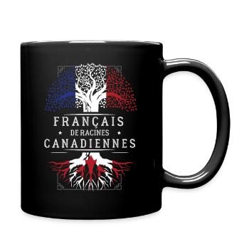 Francais De Racines Canadiennes T-Shirt Cadeau ... - Mug uni - noir - Droite