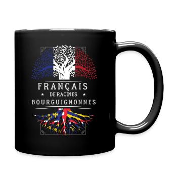 Francais De Racines Bourguignonnes T-Shirt Cade... - Mug uni - noir - Droite