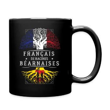Francais De Racines Bearnaises T-Shirt Cadeau H... - Mug uni - noir - Droite