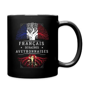 Francais De Racines Aveyronnaises T-Shirt Cadea... - Mug uni - noir - Droite