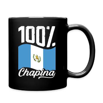 Guatemala Flagge T-Shirt Stolz & Heimat Chapín - Tasse einfarbig - Schwarz - Rechts