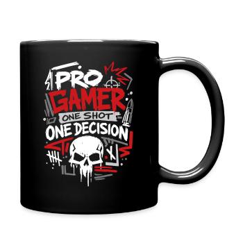 Visée, concentration, détruire le joueur - Mug uni - noir - Droite