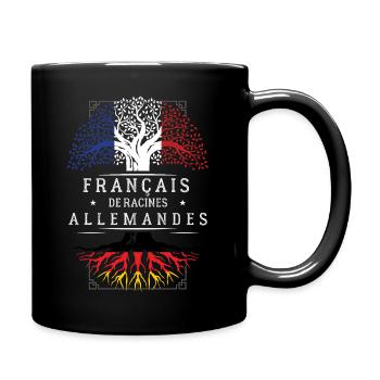 Francais De Racines Allemandes T-Shirt Cadeau H... - Mug uni - noir - Droite