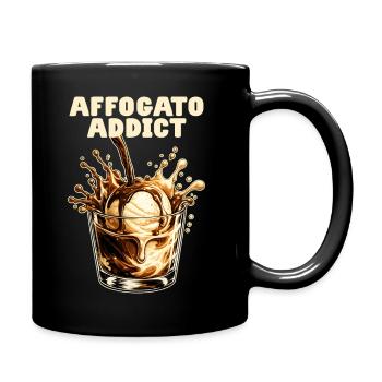 Affogato Addict Nachtisch Italien Espresso Eis - Tasse einfarbig - Schwarz - Rechts