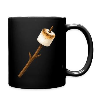 Roasted marshmallow on a stick - Full Colour Mug - black - Right