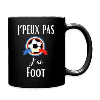 J’Peux Pas j’AI Foot Humour Football Footballeur - Mug uni - noir - Droite