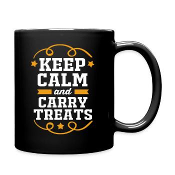 Hundetrainer - Tasse einfarbig - Schwarz - Rechts