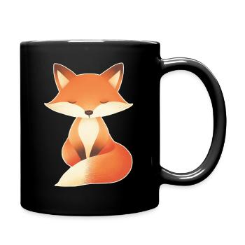 Fox - Full Colour Mug - black - Right