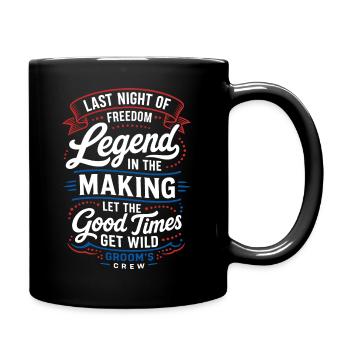 Last Night Of Freedom Party - Full Colour Mug - black - Right