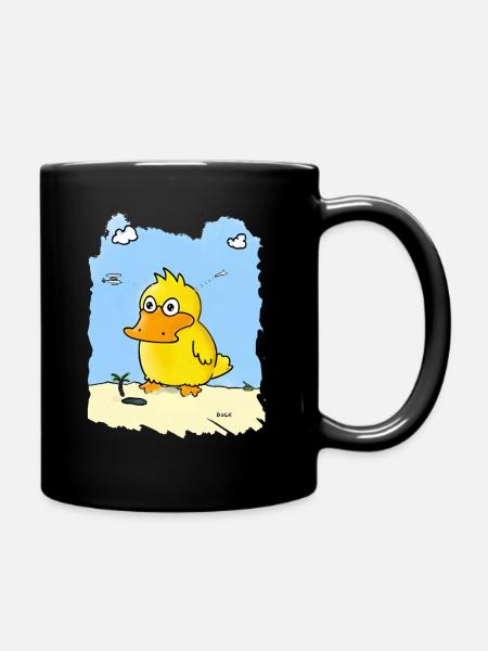 Sand Duck Light Beam - Full Colour Mug - black