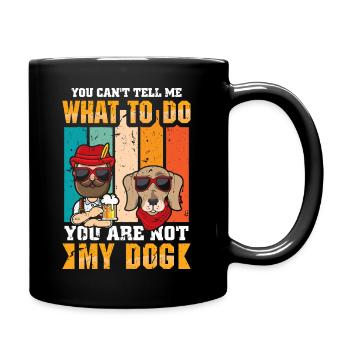 Chien Bière Papa Papa Chien Propriétaire de chien - Mug uni - noir - Droite
