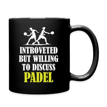 Padel_Saying_For_Introverted_Pdel_Players - Mug uni - noir - Droite