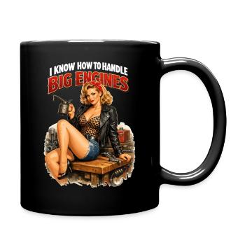 Pin-Up Girl Workshop : Conception de gros moteurs - Mug uni - noir - Droite