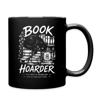 Book Hoarder: It's a Collection Cat Artwork - Full Colour Mug - black - Right