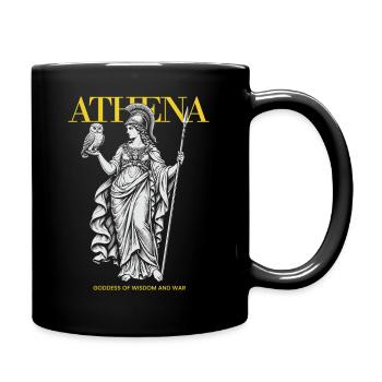 Athéna : Déesse de la Sagesse et de la Guerre - Mug uni - noir - Droite