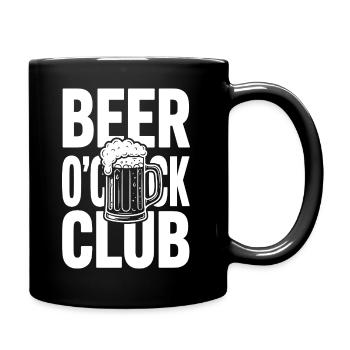 Beer O'Clock Club - Full Colour Mug - black - Right