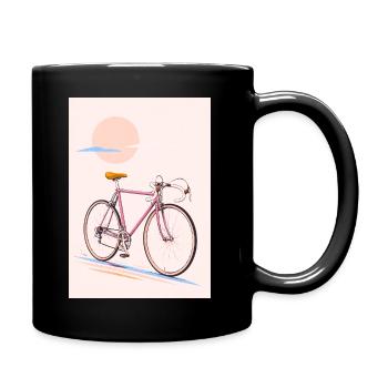 The Ride — Retro Cruiser/pink - Full Colour Mug - black - Right