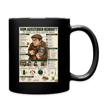 Der Geizhals – jeder Cent zählt - Tasse einfarbig - Schwarz - Rechts