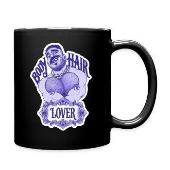 Haarliebhaber - Tasse einfarbig - Schwarz - Rechts