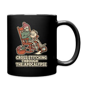 Le point de croix à travers l’apocalypse - Mug uni - noir - Droite
