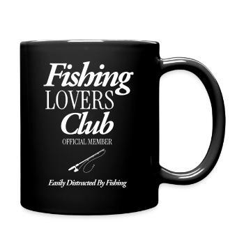 Fishing Lovers Club - Tasse einfarbig - Schwarz - Rechts