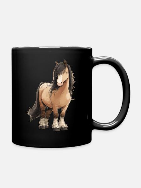 Pony - Tasse einfarbig - Schwarz