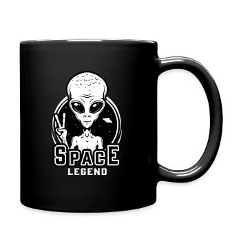 Alien Space – Sci-Fi Retro Weltraum Design - Full Colour Mug - black - Right