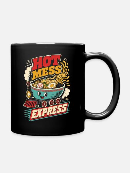 Hot Mess Express Ramen Zug - Tasse einfarbig - Schwarz