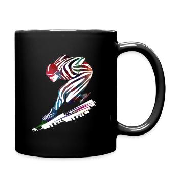 Sport speed skating - Full Colour Mug - black - Right